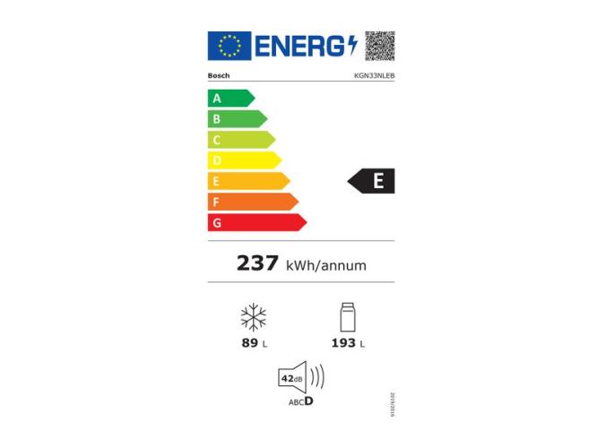 Ψυγειοκαταψύκτης Bosch KGN33NLEB