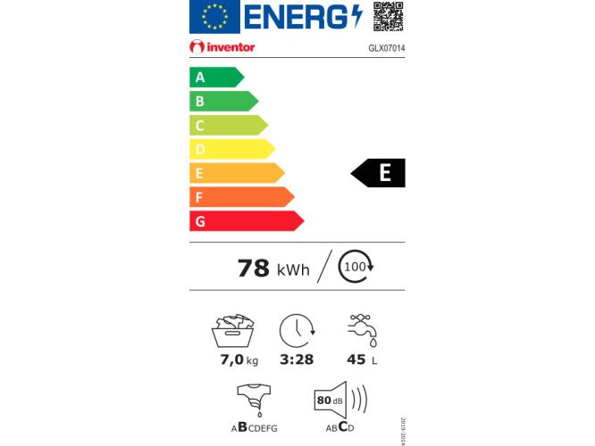 Πλυντήριο Ρούχων Inventor GLX07014