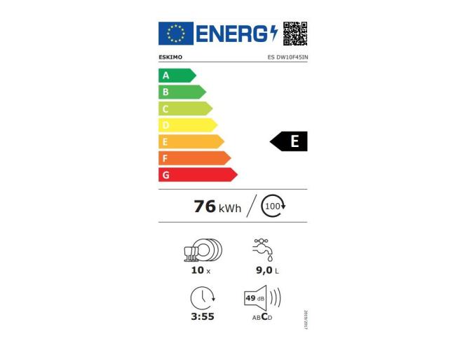 Πλυντήριο Πιάτων Eskimo ES DW10F45IN