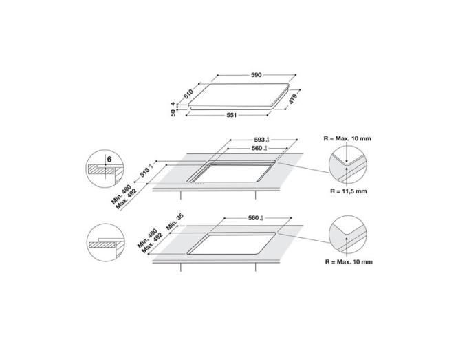 Αυτόνομη Επαγωγική Εστία Whirlpool WB S2560 NE