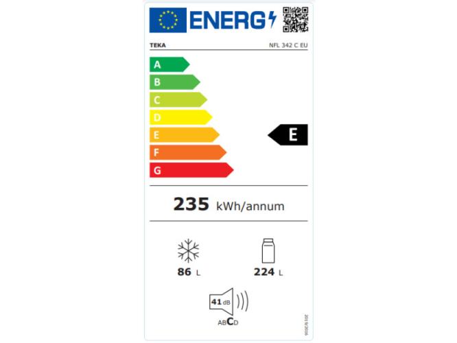 Ψυγειοκαταψύκτης Teka NFL342WH